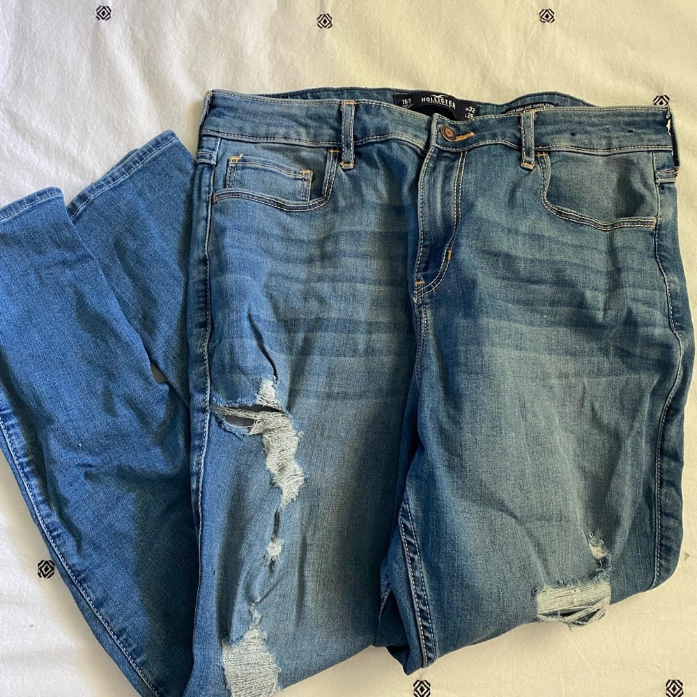 HOLLISTER 15S Blue Ripped Jeans